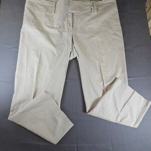 Ann Taylor Signature Fit Women's Size 18 Beige Cotton Blend Low Rise Pants